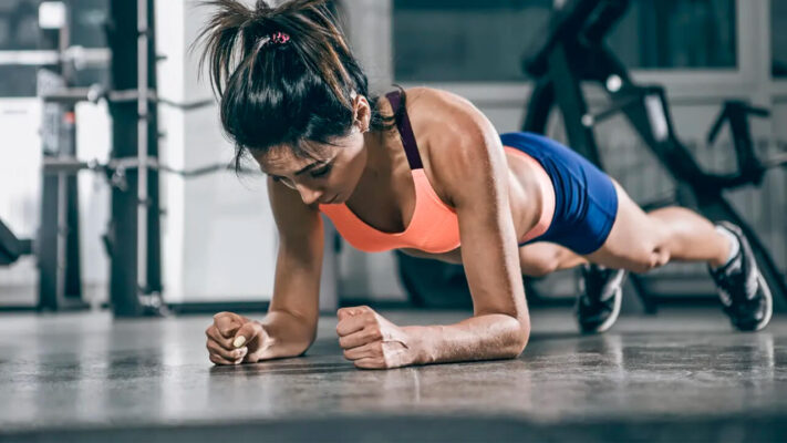 Планка упражнение: постер.