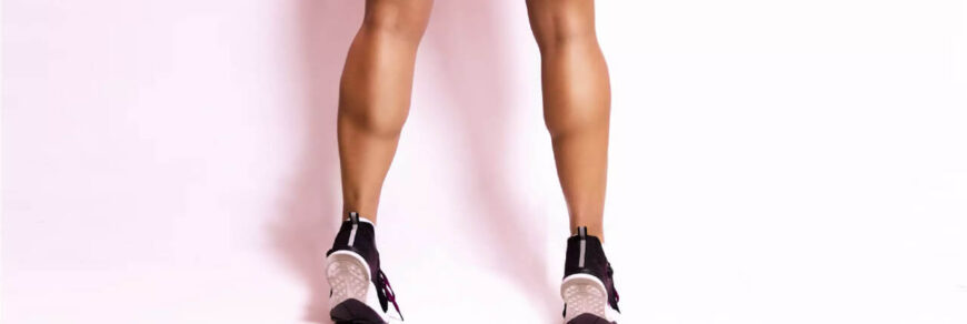 Как убрать икры на ногах: постер.