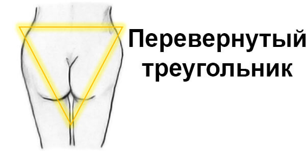 Форма попы треугольник