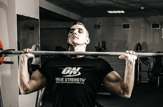 Подъем штанги на грудь фото