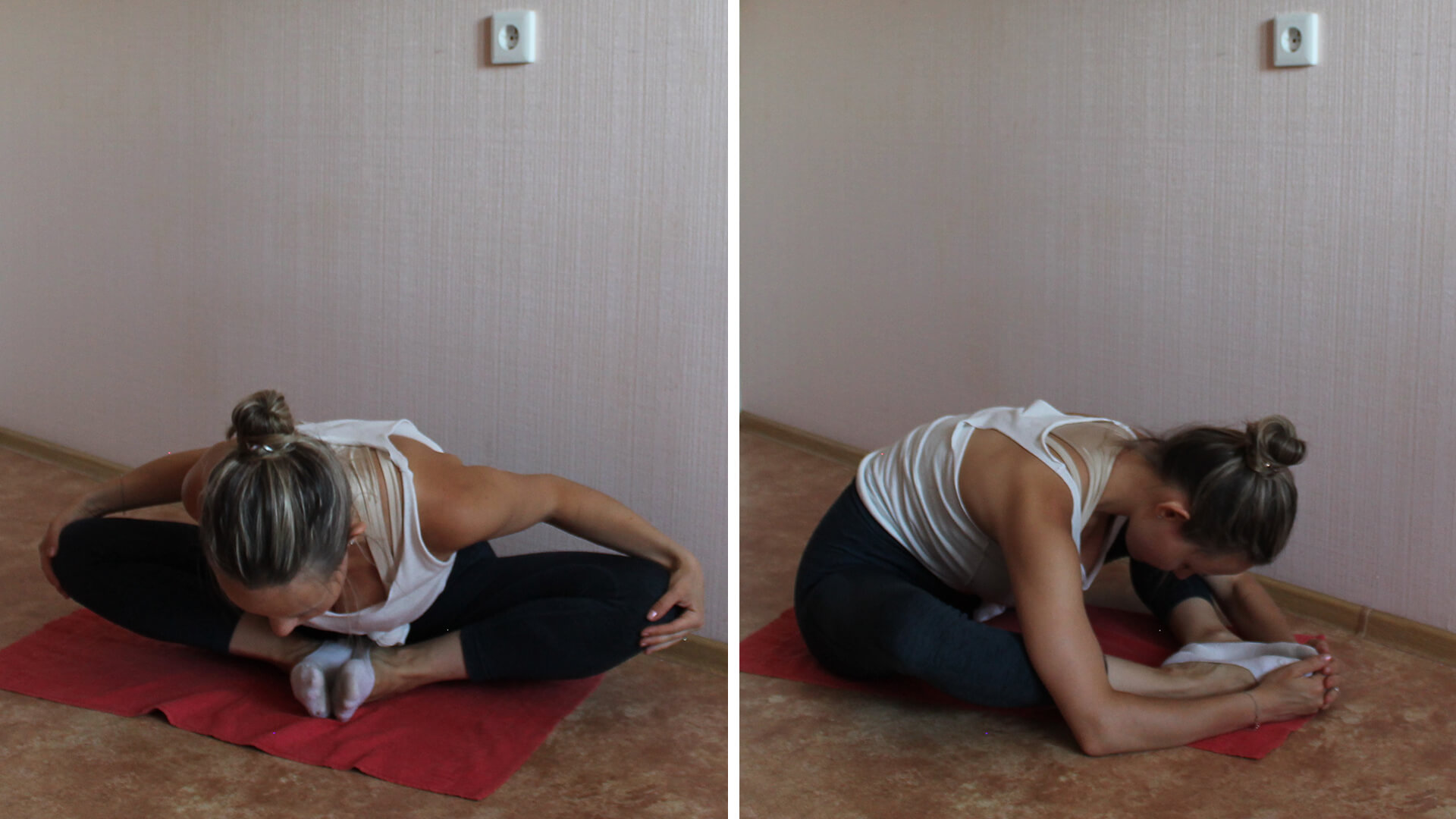 Упражнение на раскрытие и расслабление тазовых костей: фото упражнения.