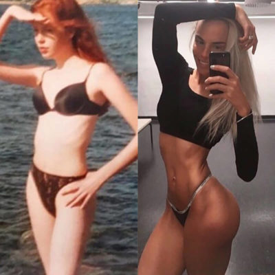 Ия Остергрен: фото в купальнике до и после.