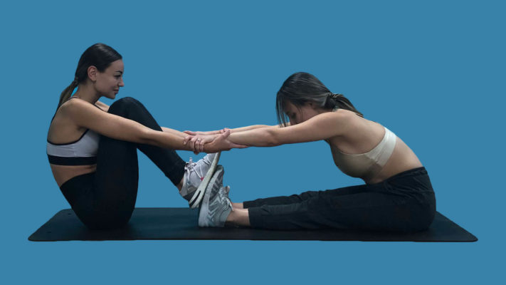 Парная растяжка: фото.