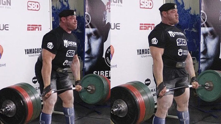 Рекорд в становой тяги в категории мастеров 40+: фото.