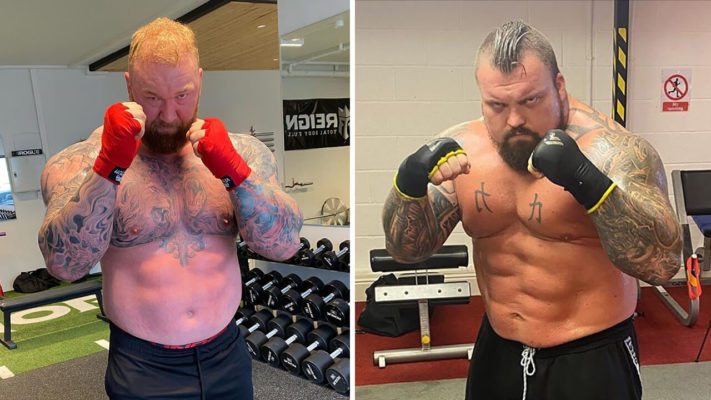 Хафтор Бьёрнссон готовится к бою с Эдди Холлом: фото.