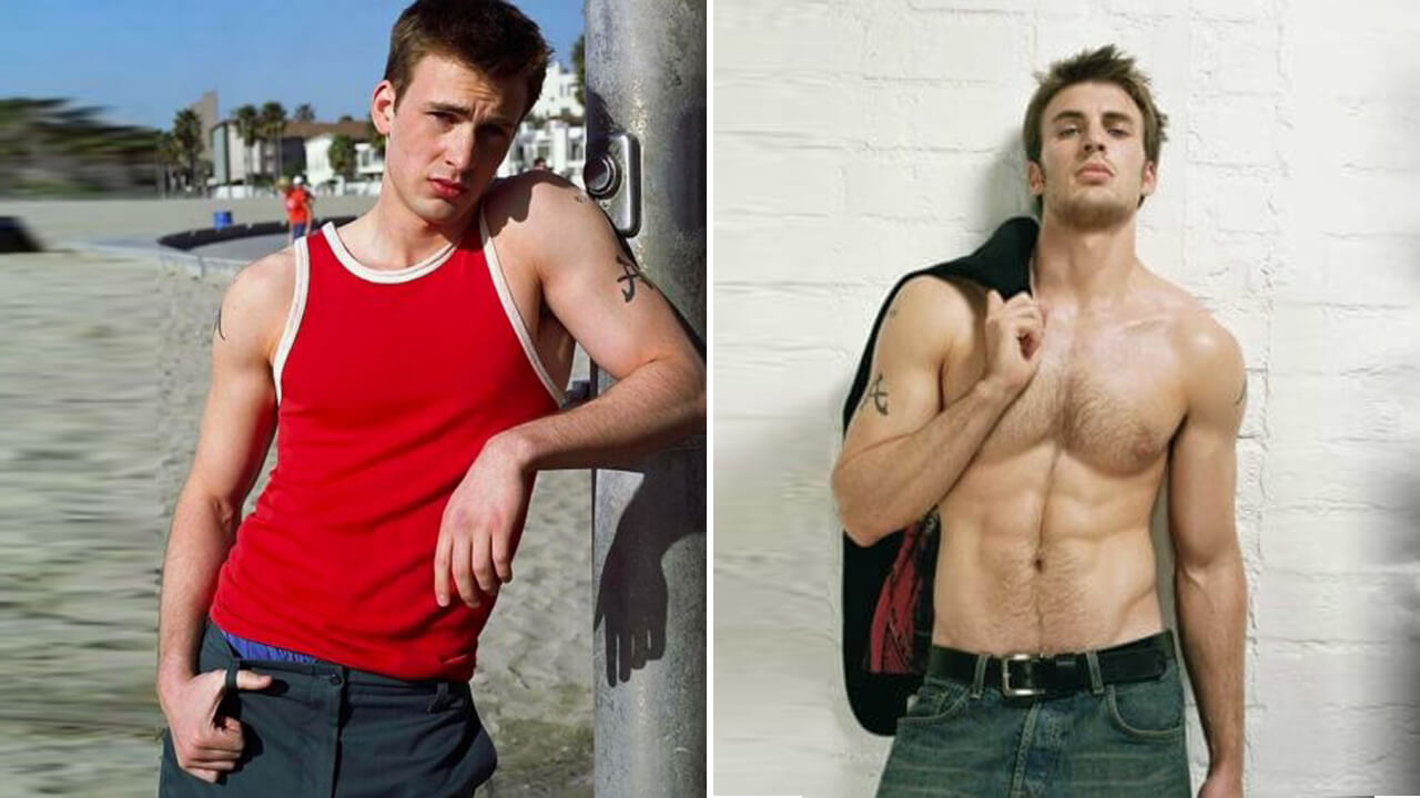 Крис Эванс: фото до и после.