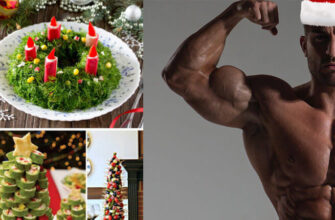 Стол на новый год при наборе массы: фото.