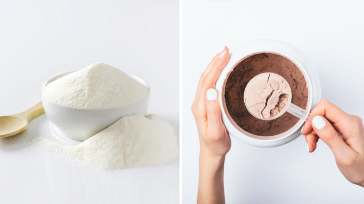 Сухое молоко вместо протеина.