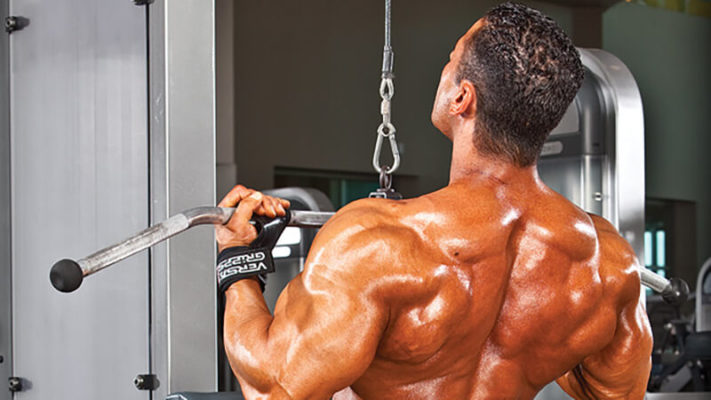 Тяга обратным хватом: фото.