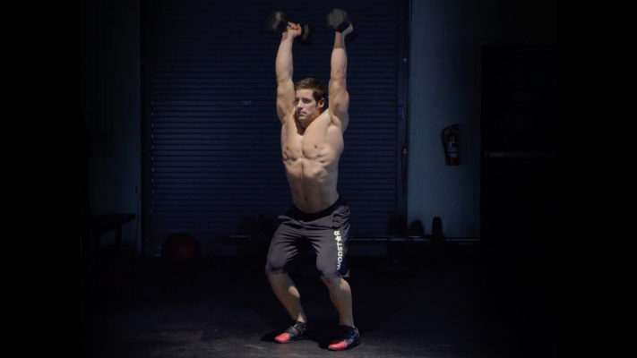 Швунги с гантелями: фото.