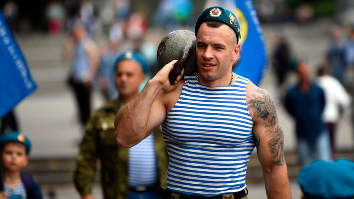 Тренировка ВДВ России: фото.