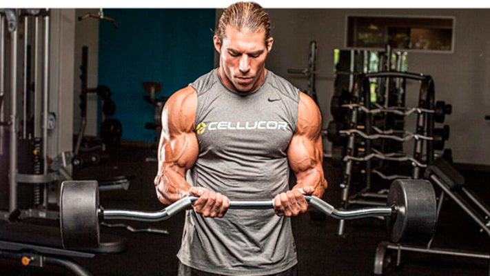 Подъем ez-штанги на бицепс: фото.