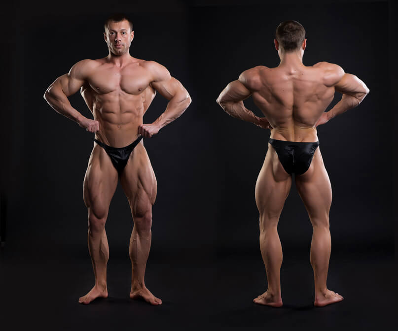 Широчайшие мышцы спины спереди и сзади: фото.
