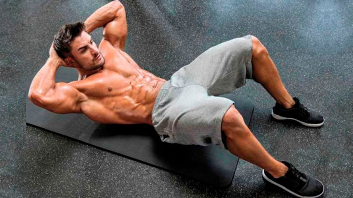 Подъем туловища: фото.