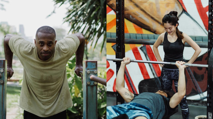 Отжимания на брусьях или жим лежа: фото.