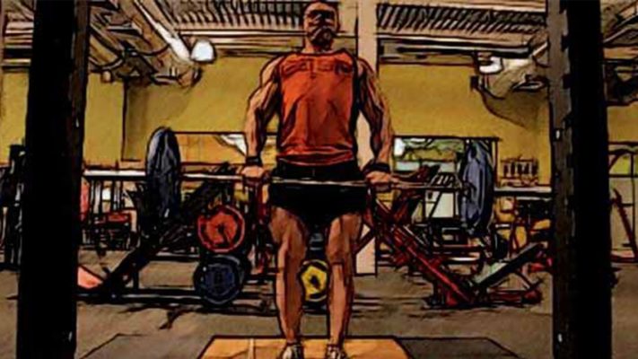 Становая тяга на прямых ногах: фото.