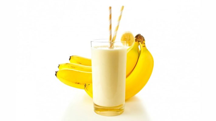Молочный коктейль с бананом: фото.