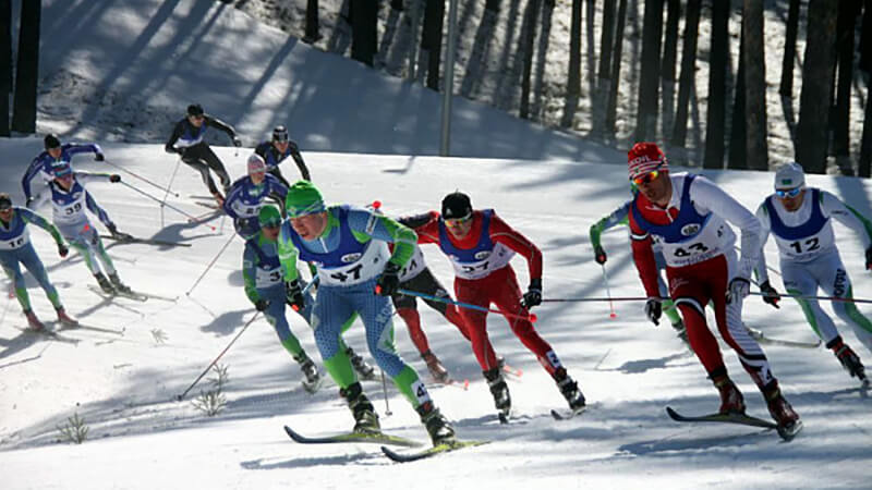 Лыжные гонки: фото.