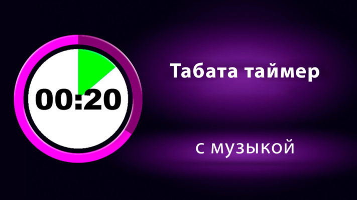 Табата таймер: миниатюра.