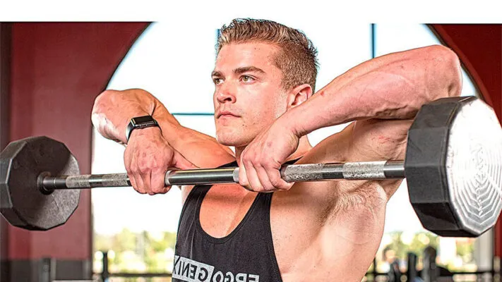 Тяга штанги к подбородку: фото.