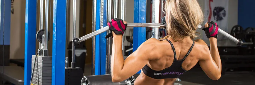 Тяга вертикального блока: фото.