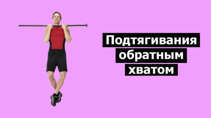 Подтягивания обратным хватом фото