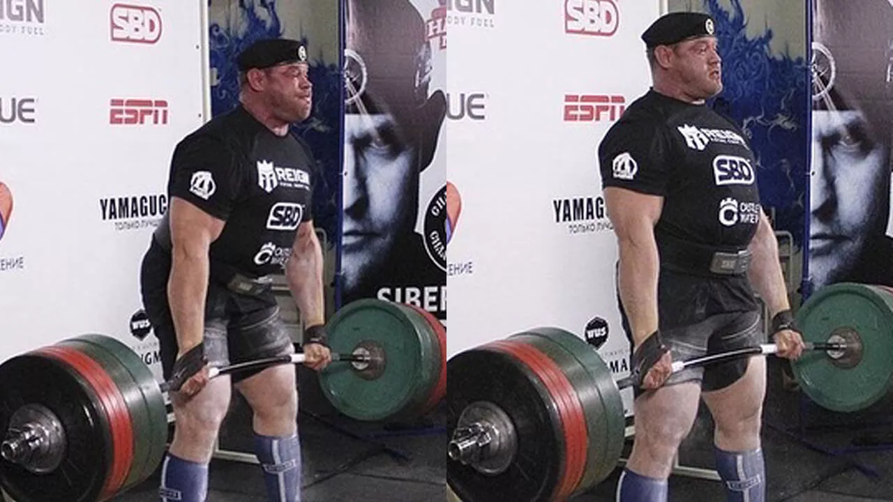 Рекорд в становой тяги в категории мастеров 40+: фото.