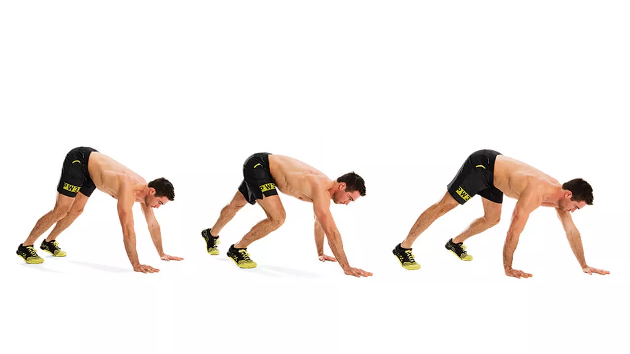 Bear crawls: техника.