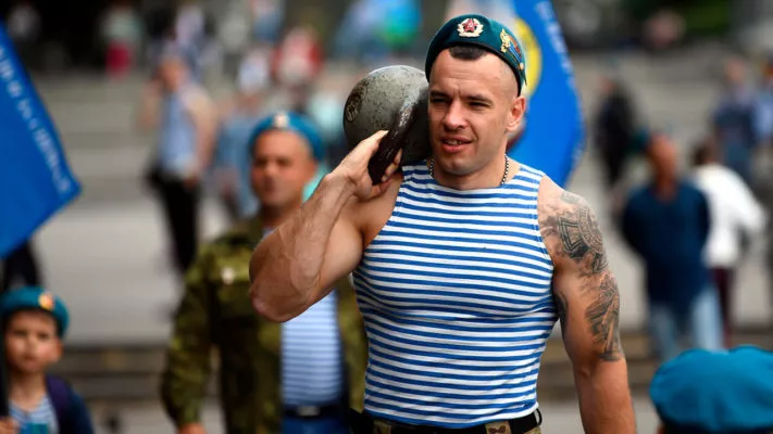Тренировка ВДВ России: фото.