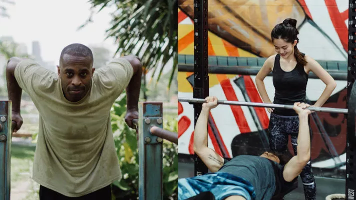 Отжимания на брусьях или жим лежа: фото.