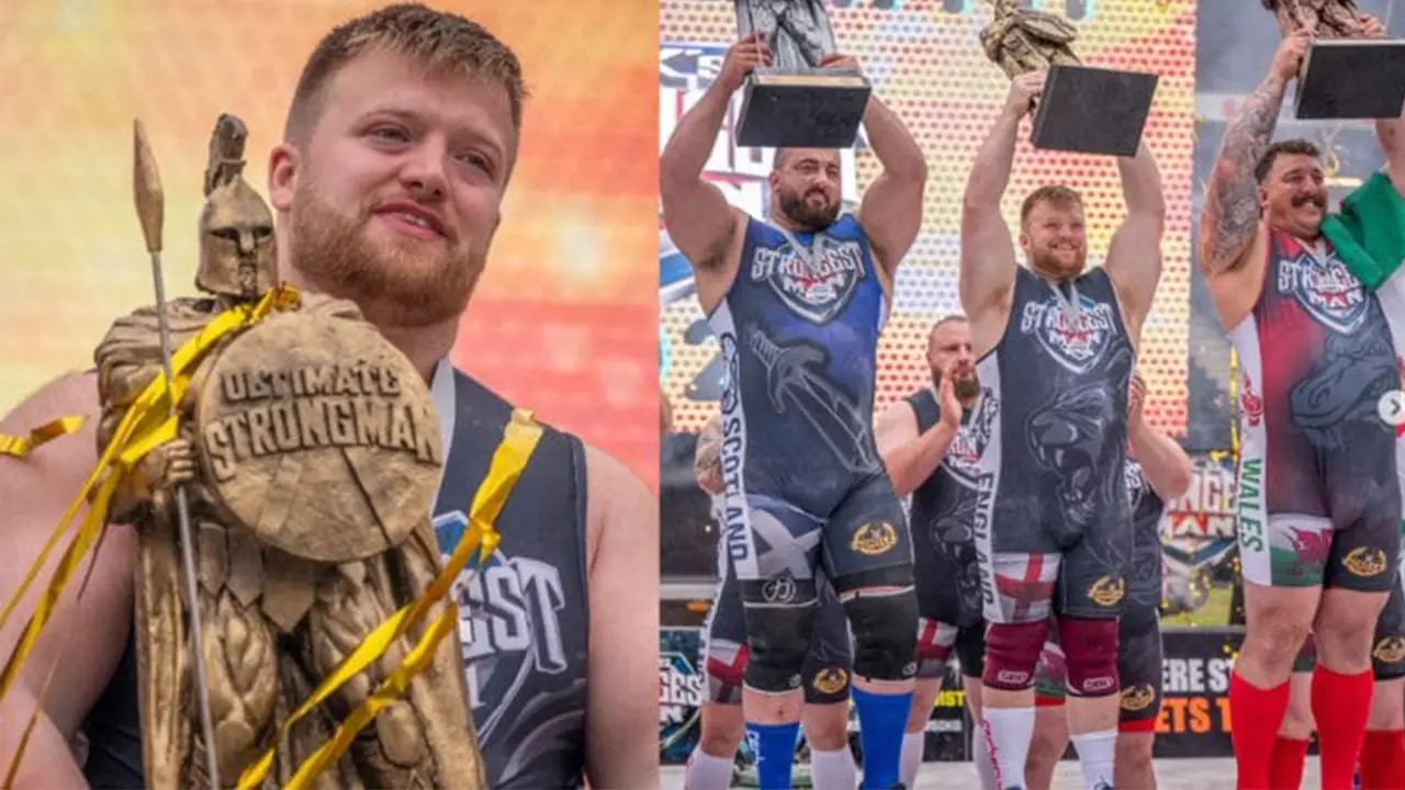 Самый сильный человек Великобритании: фото.