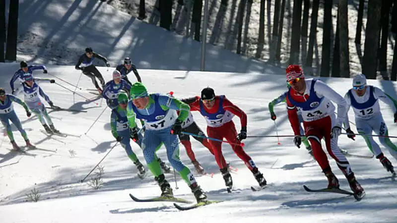 Лыжные гонки: фото.