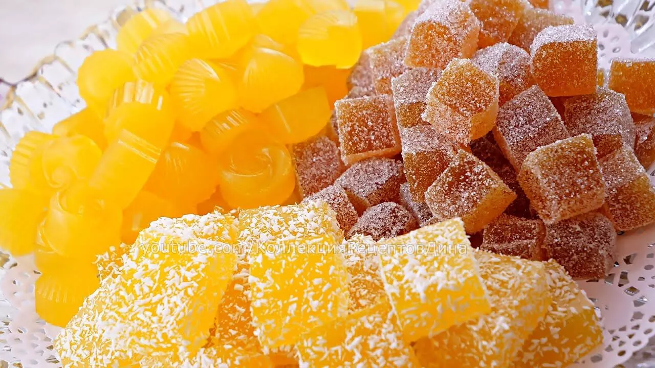 Мармелад из желатина: фото.