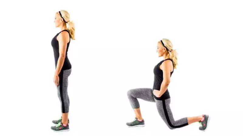 Выпады назад.