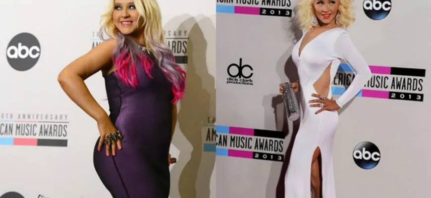 Как похудела Кристина Агилера: фото.