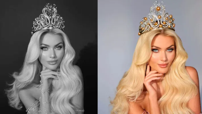 Мисс Вселенная на фото.